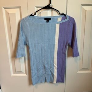 Ann Taylor ribbed short sleeve top